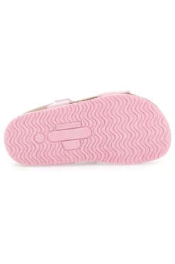 Sandali rosa con fiore decorativo e sottopiede comfort PITTARELLO BIO 257A005SR