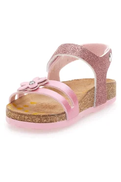 Sandali Rosa con Fiorellino Glitter Pittarello Bio 257005