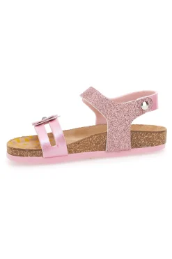 Sandali Rosa con Fiorellino Glitter Pittarello Bio 257005