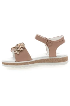 Sandali Rosa con Fiori e Chiusura a Velcro GRAZIE GIRL 283348
