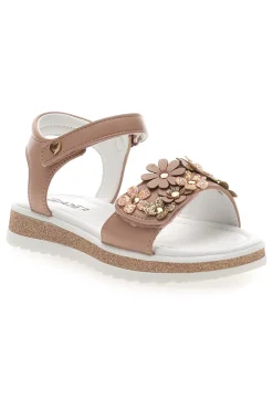 Sandali Rosa con Fiori e Chiusura a Velcro GRAZIE GIRL 283348