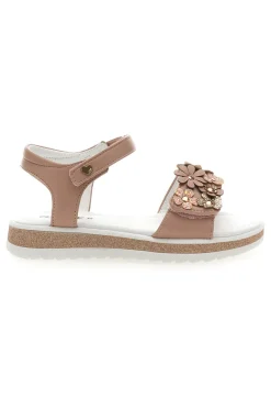 Sandali Rosa con Fiori e Chiusura a Velcro GRAZIE GIRL 283348