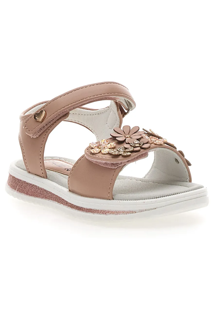 Sandali rosa con fiori Grazie girl 218348