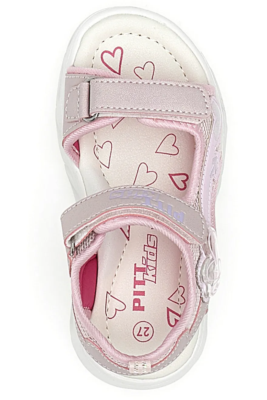 Sandali Rosa con Luci da Bimba Pitt Kids 201161