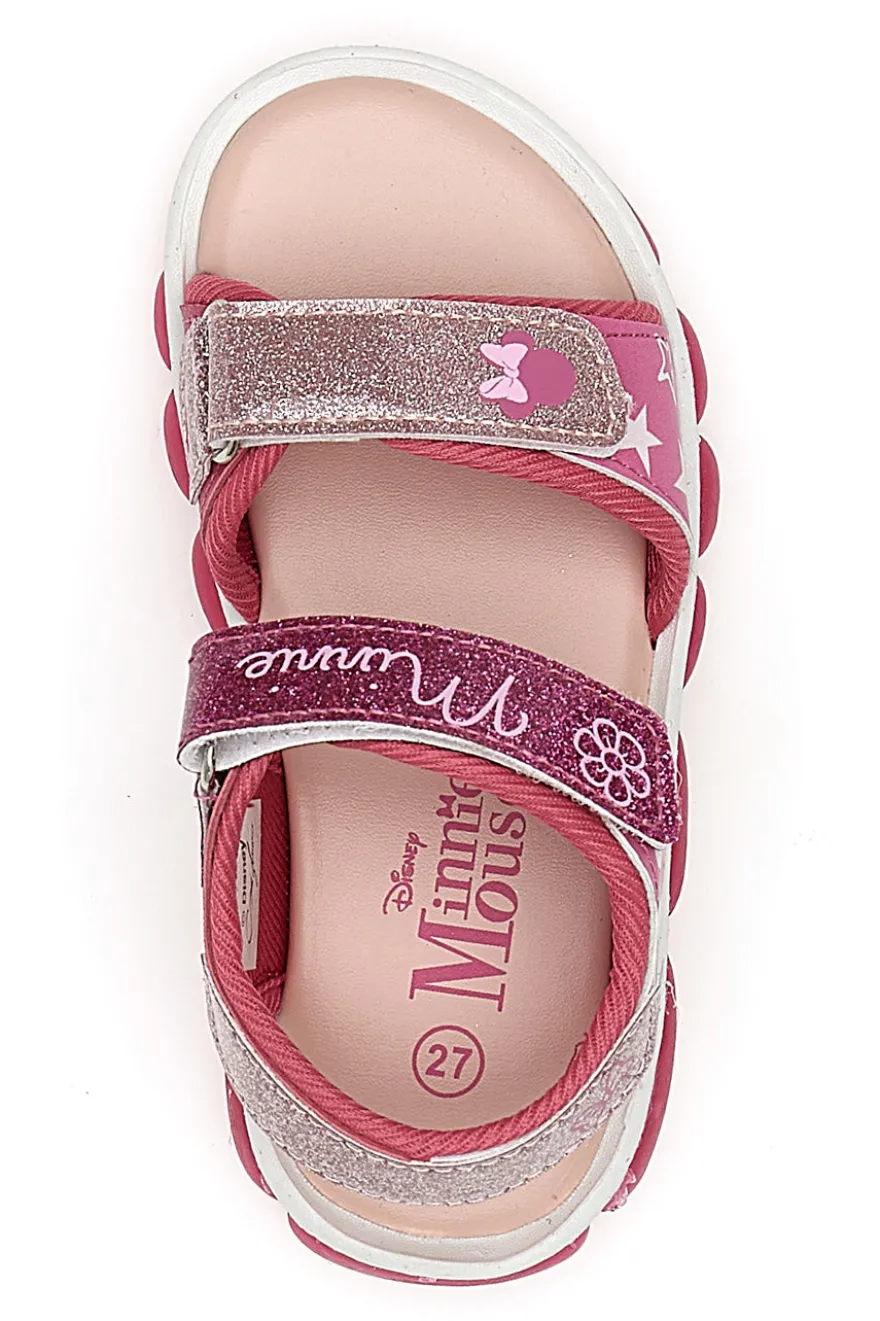Sandali rosa con luci e stampa Minnie Mouse 17MN3N08L