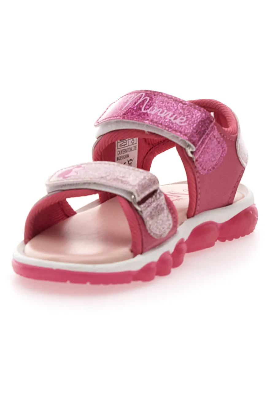 Sandali rosa con luci e stampa Minnie Mouse 17MN3N08L