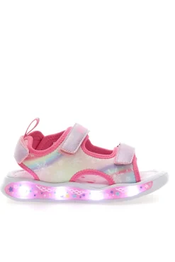 Sandali rosa con luci e strappi Pitt kids 11507