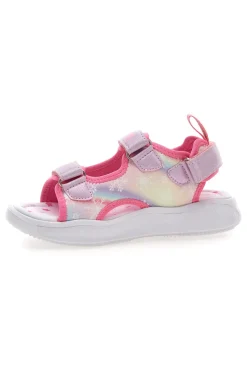 Sandali rosa con luci e strappi Pitt kids 11507