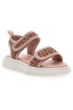 Sandali rosa con stampa animalier e suola sportiva PITT KIDS 39G2528S