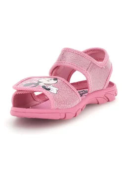 Sandali rosa con stampa Minnie e chiusura a strappo Minnie D3010815T