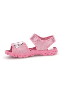 Sandali rosa con stampa Minnie e chiusura a strappo Minnie D3010815T