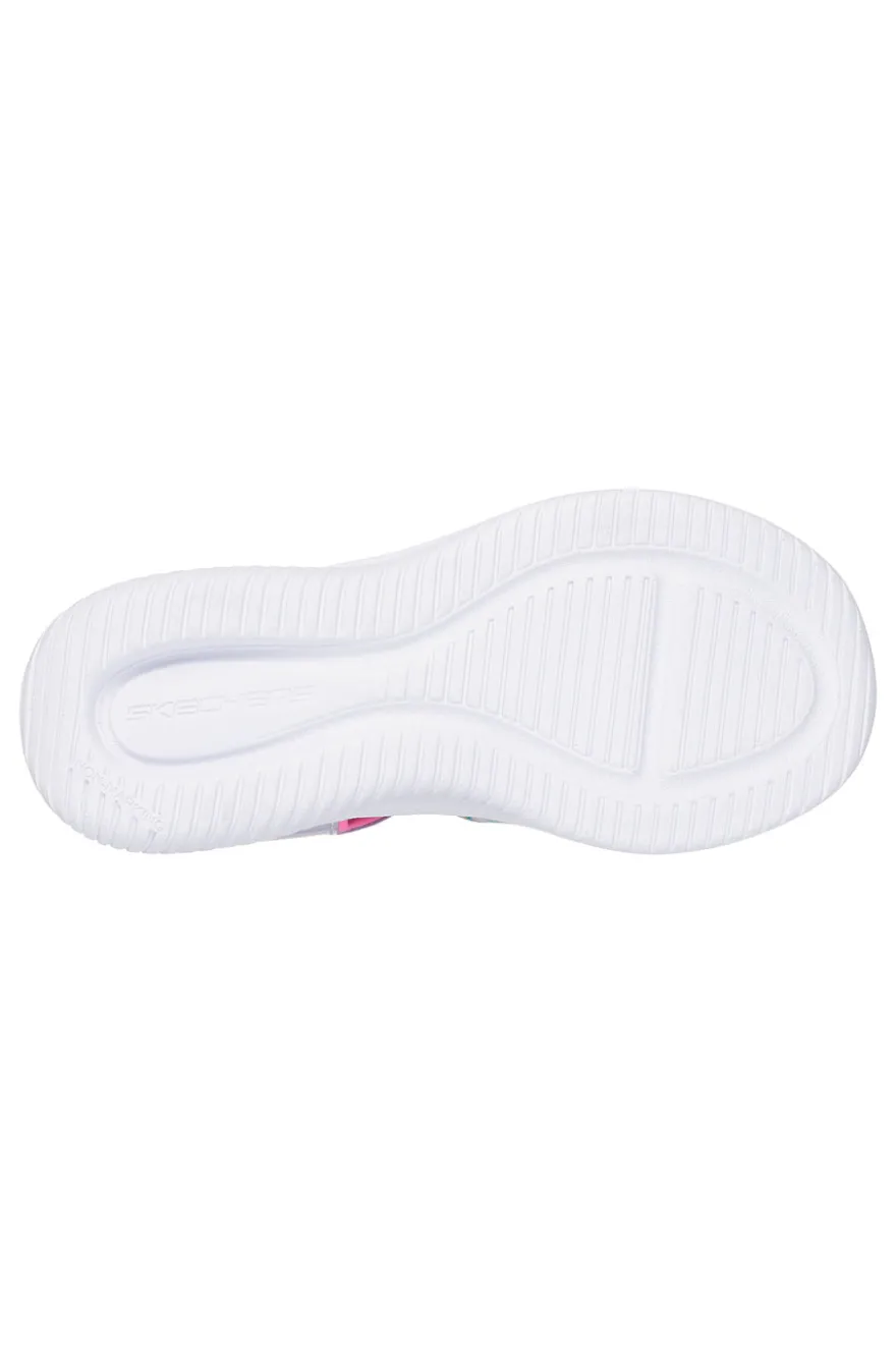 Sandali rosa con stampa tie dye Skechers Jumpsters Sandal Tie Dye Bffs