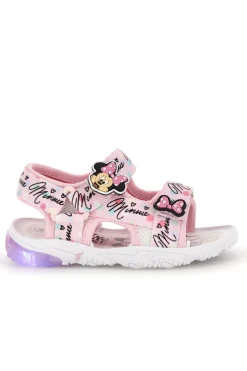 Sandali rosa con strappi e luci Minnie D3010791T10