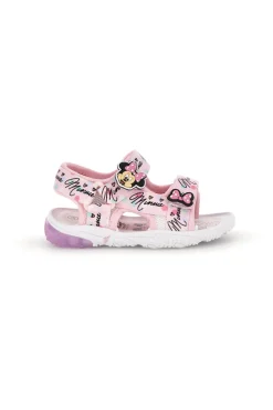 Sandali rosa con strappi e luci Minnie D3010791T10
