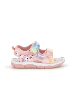 Sandali rosa con strappi e luci Unicorno S8010214S
