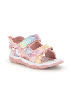 Sandali rosa con strappi e luci Unicorno S8010214S