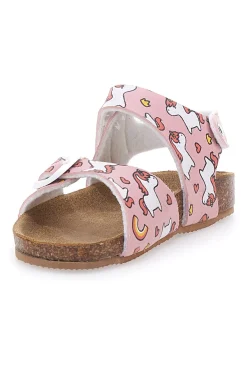 Sandali rosa con unicorni plantare comfort PITT KIDS 47327UNI