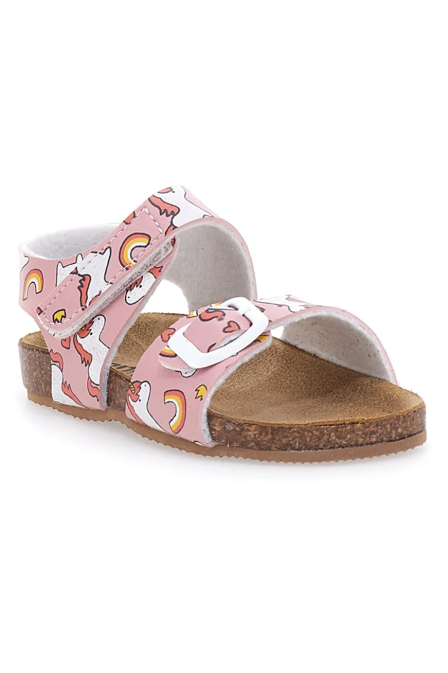 Sandali rosa con unicorni plantare comfort PITT KIDS 47327UNI