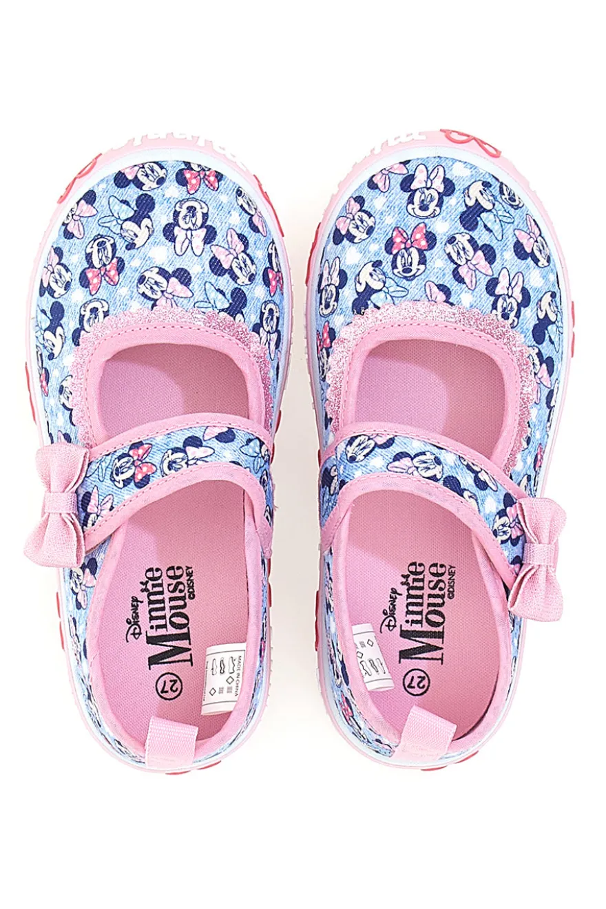 Sandali Rosa E Azzurri con Fiocco e Velcro MINNIE D3010680T