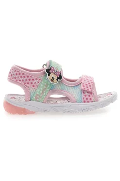 Sandali Rosa e Bianchi con Luci Minnie D3010682T