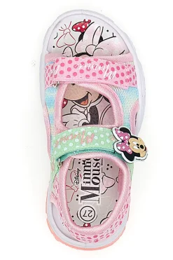 Sandali Rosa e Bianchi con Luci Minnie D3010682T