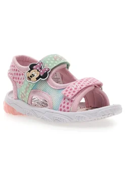 Sandali Rosa e Bianchi con Luci Minnie D3010682T