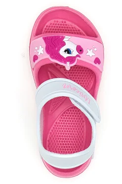 Sandali Rosa e Bianchi e Strappo Unicorn S8010071
