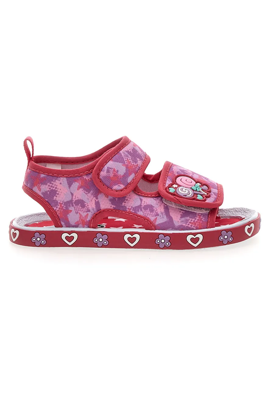 Sandali rosa fantasia cuori Pitt kids PK2595A