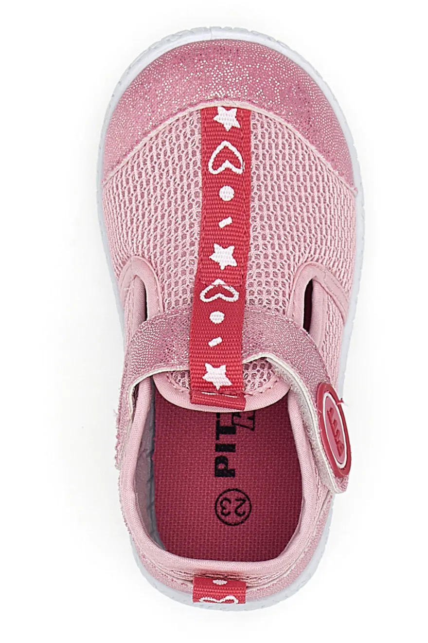 Sandali Rosa in Tessuto Pitt Kids 2870