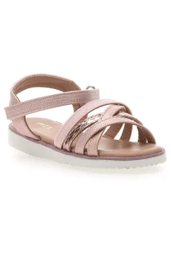 Sandali rosa metallizzato con fascette intrecciate Pitt Kids Pitt Kids 39G2546S