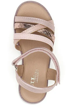 Sandali rosa metallizzato con fascette intrecciate Pitt Kids Pitt Kids 39G2546S