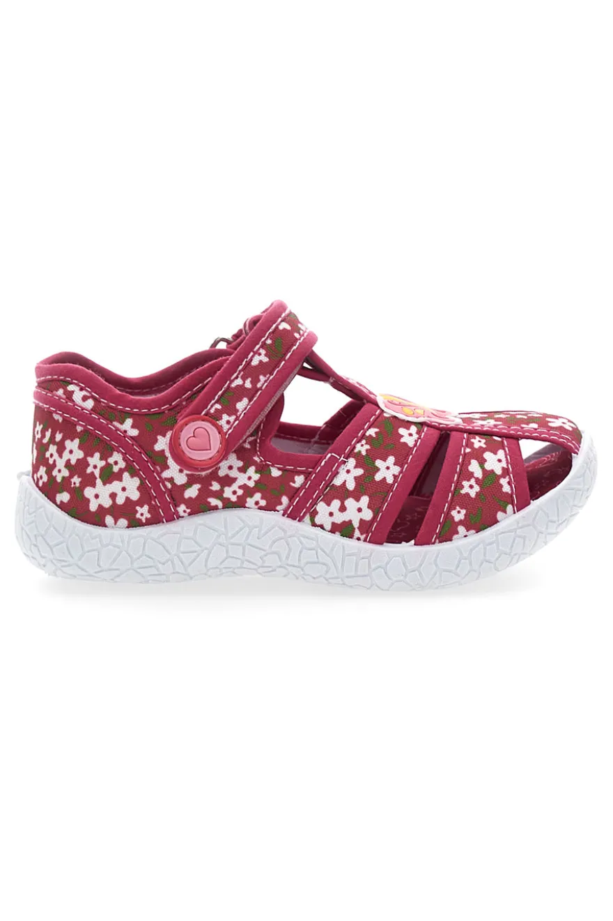 Sandali Rosa Morbidi con Farfalla e Velcro PITT KIDS PK3904A