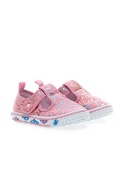 Sandali Rosa Primi Passi con Cuori Azzurri PITT KIDS PK2297A