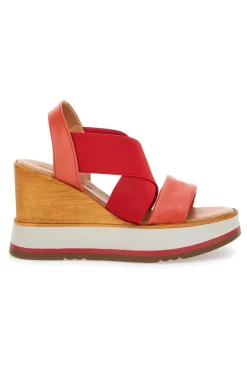 Sandali Rosse Con Zeppa Pittarello 24953