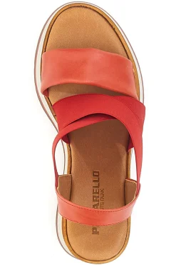 Sandali Rosse Con Zeppa Pittarello 24953