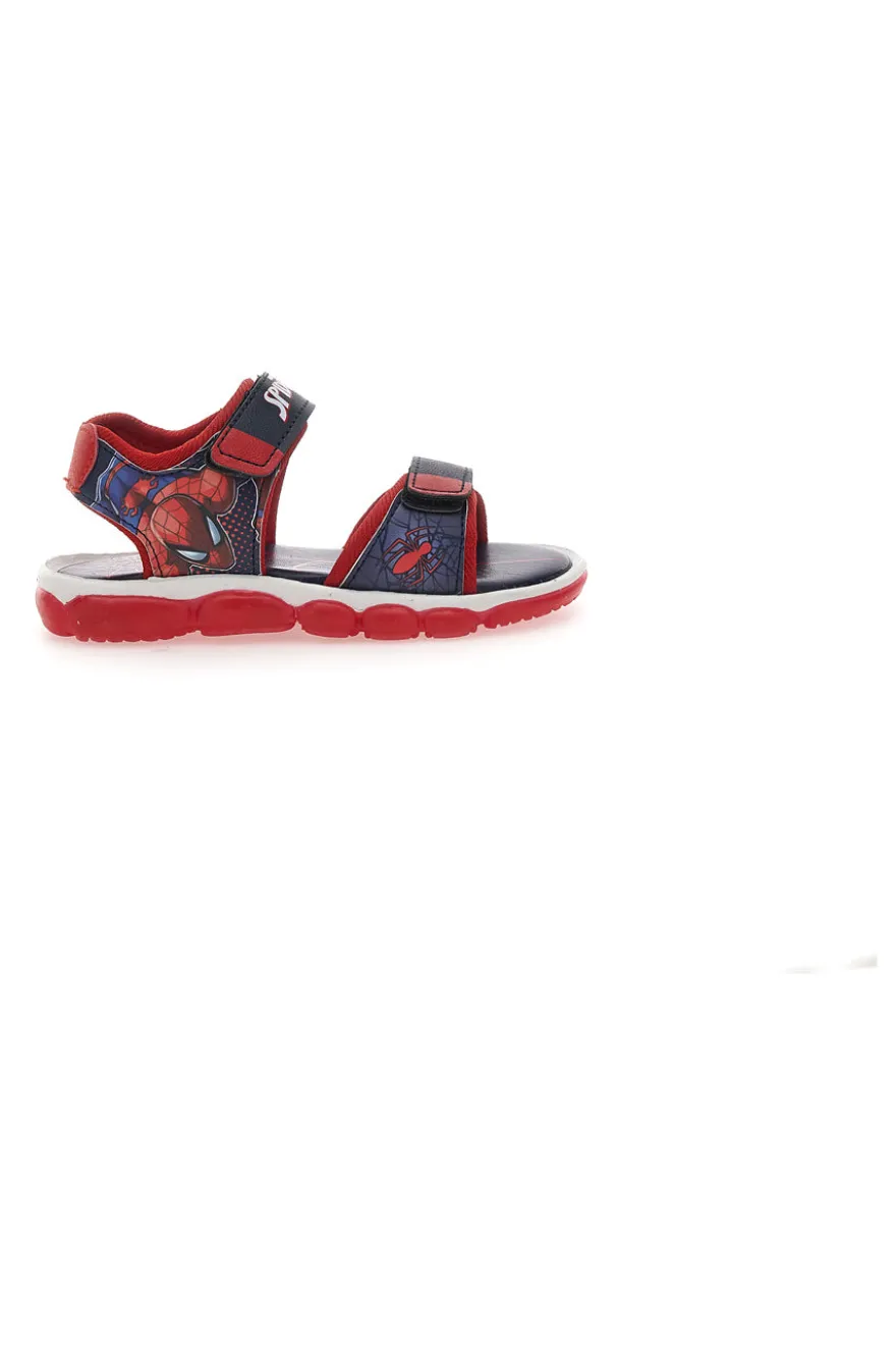 Sandali rossi con luci e stampa Spider-Man 19SP3N02LA