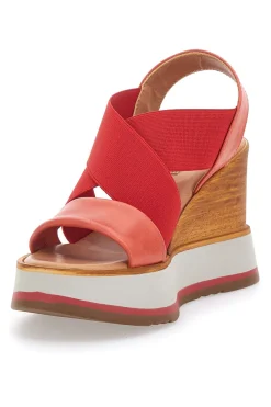 Sandali Rossi Made in Italy Con Zeppa Pittarello 34953
