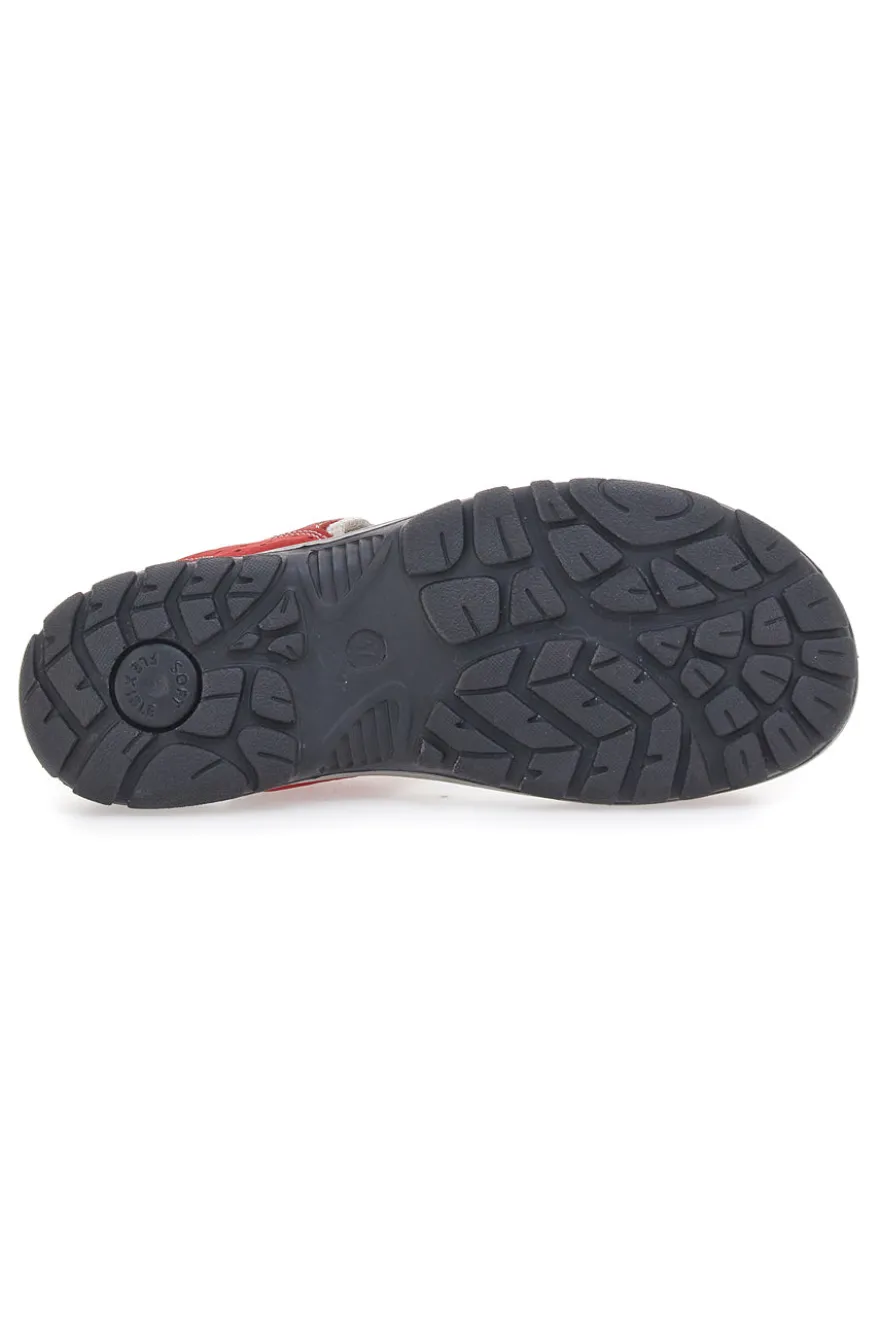 Sandali rossi sportivi con chiusura a strappo FLY DINAMIC FD50D