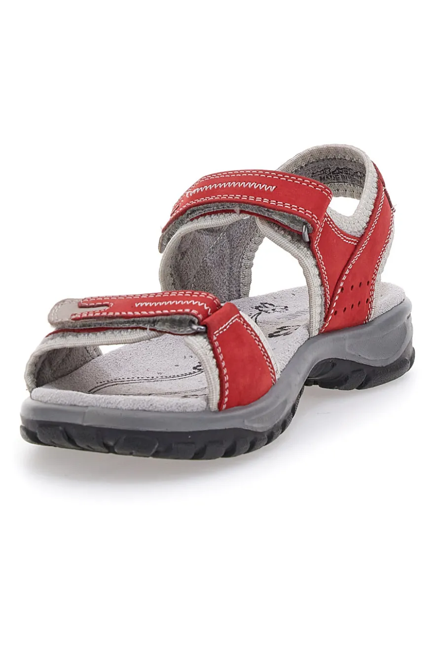 Sandali Rossi Sportivi in Pelle Fly Dinamic 50