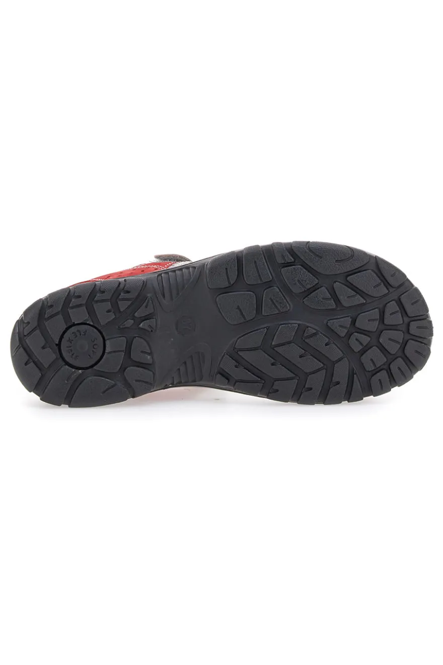 Sandali Rossi Sportivi in Pelle Fly Dinamic 50