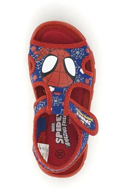 Sandali rosso blu primi passi con strappi Spiderman R1310675T