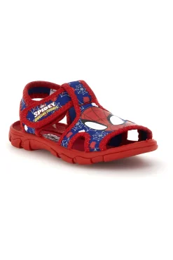 Sandali rosso blu primi passi con strappi Spiderman R1310675T