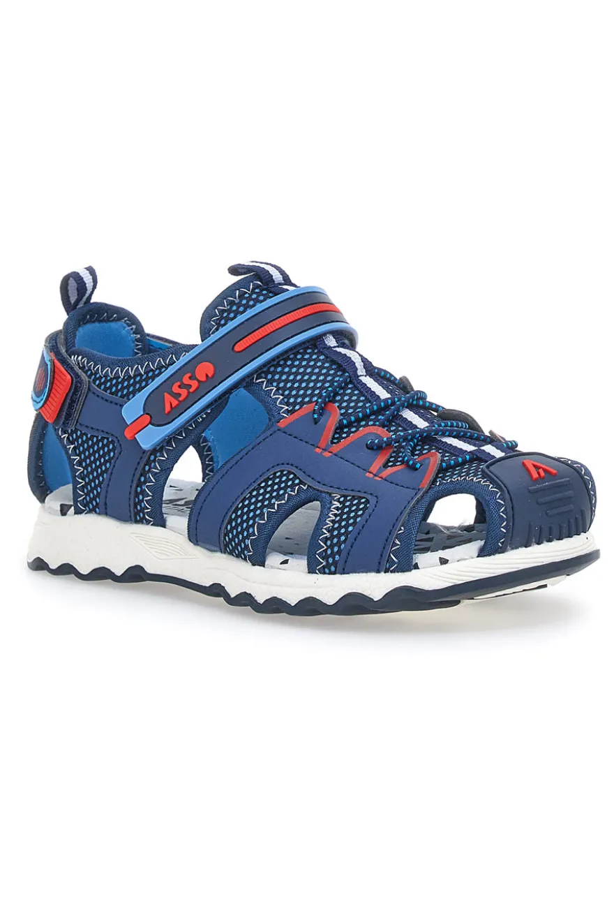 Sandali Semiaperti Asso 15002 Blu