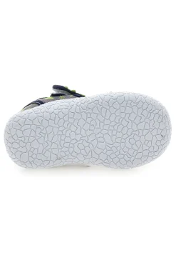 Sandali semiaperti blu fantasia dinosauri primi passi Pitt kids PK2492G