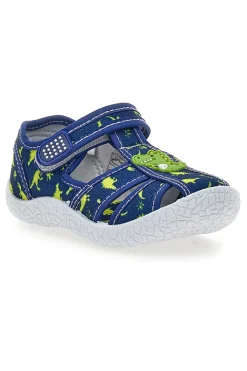Sandali Semiaperti blu fantasia dinosauri primi passi Pitt kids PK2492F