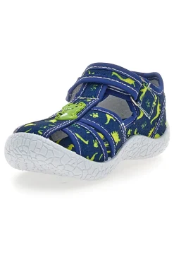 Sandali Semiaperti blu fantasia dinosauri primi passi Pitt kids PK2492F