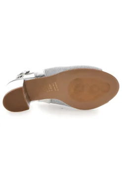 SandalI Slingback Argento con Punta Aperta PITTARELLO GLAM 5916