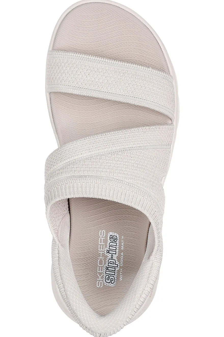 Sandali Slip Ins Beige SKECHERS GO WALK FLEX SANDAL ENTICING