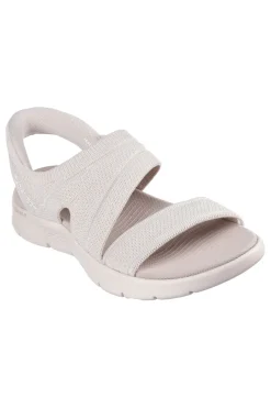Sandali Slip Ins Beige SKECHERS GO WALK FLEX SANDAL ENTICING