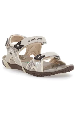 Sandali Sportivi Beige Con Strappi Overland 22324